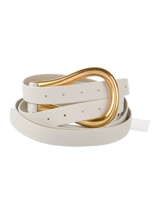 Bottega Veneta  Skinny Leather Belt
